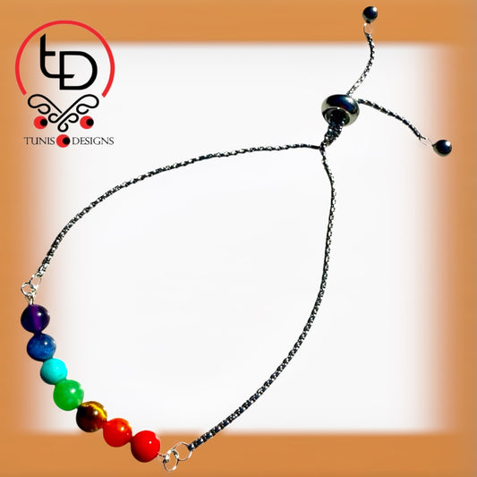 Natural Crystal Beads Gemstone Bracelet For Energy Healing - Chakra Bracelet