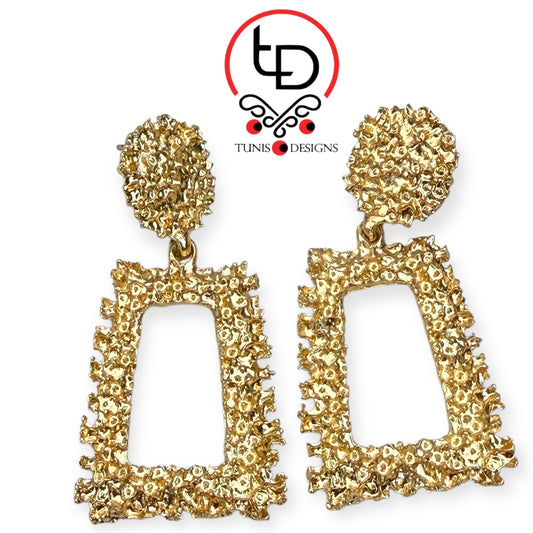 Gold plated earrings